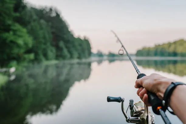 Fishing boat cruising across open water